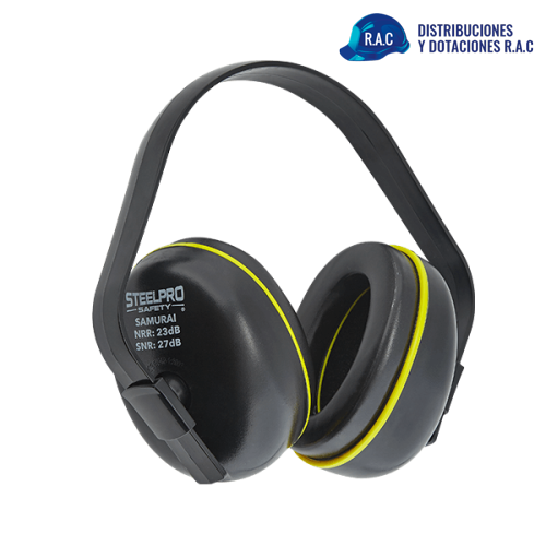 PROTECTOR AUDITIVO TIPO COPA DIELECTRICO NRR 23 SAMURAI STEELPRO