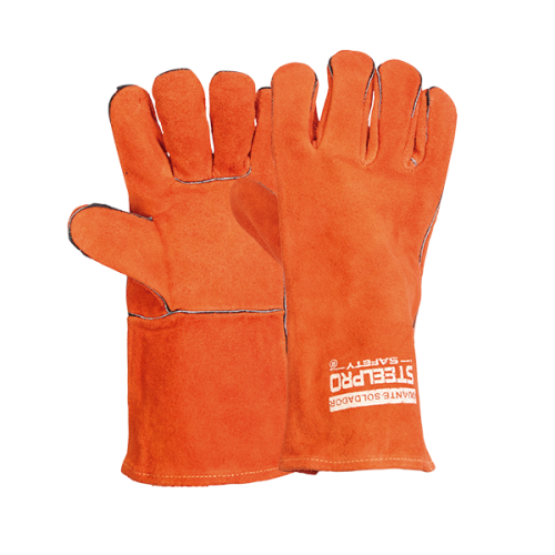 GUANTE SOLDADOR NARANJA - STEELPRO
